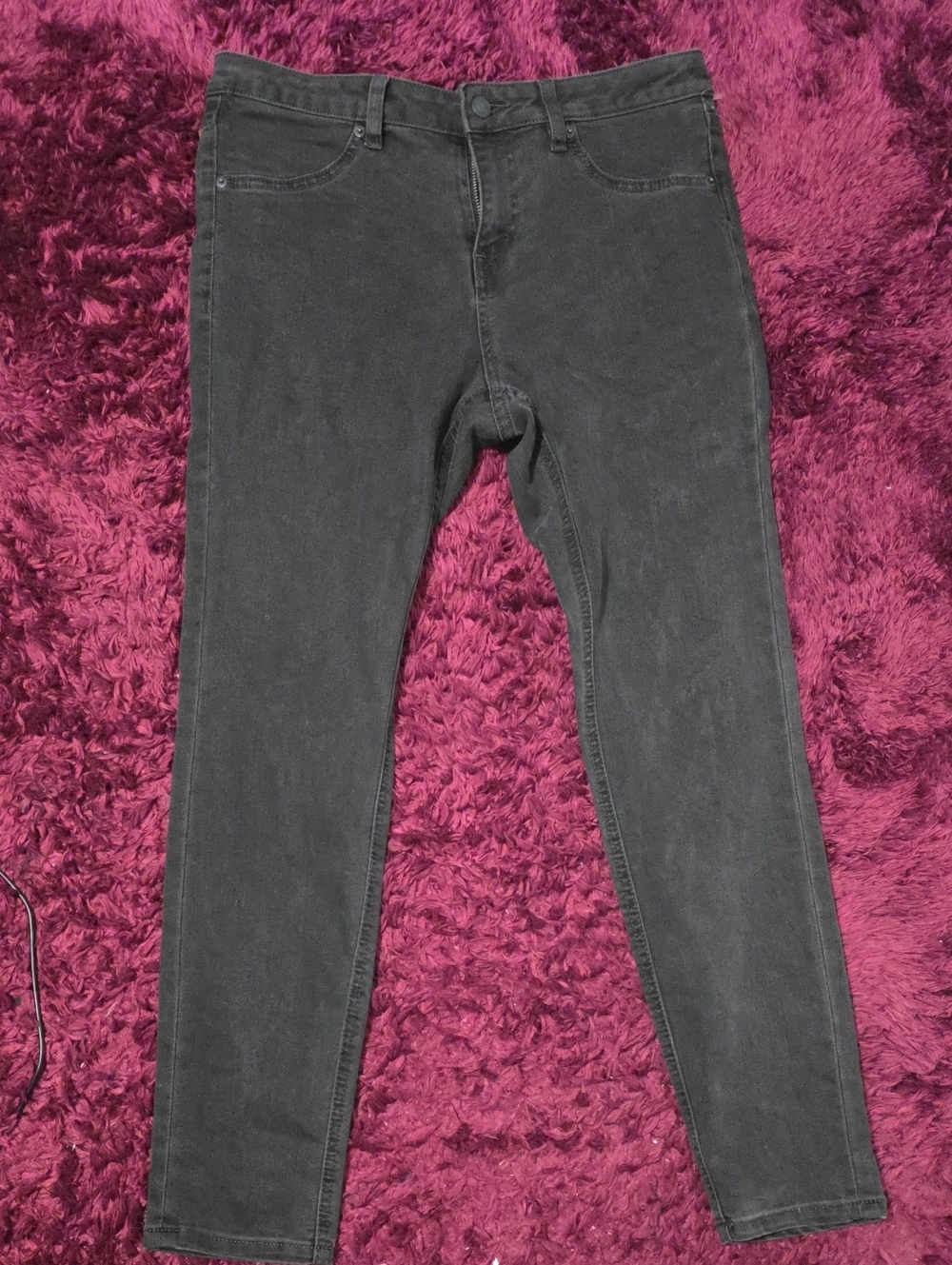 Volcom Women's Charcoal Stretch Skinny Jean